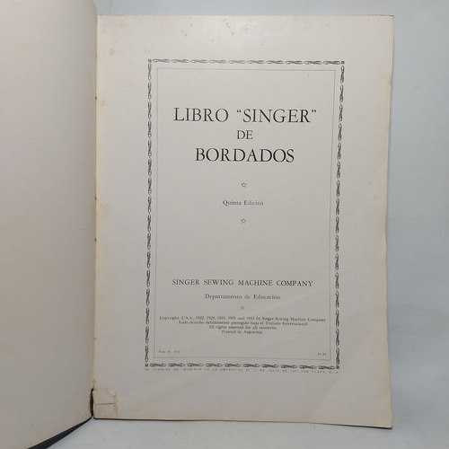 Libros Singer Bordador Y Costura. Lote×2. Ian3213 (Usado)