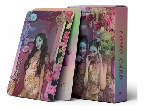 55 Photo Cards Holograficas Black Pink - 7th Kpop Lomo Cards