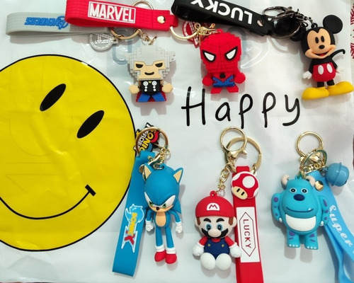 Imagen 4 de 10 de Llavero De Stitch Goma Muñecos