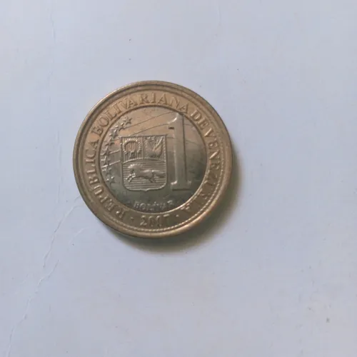 Moneda De 1 Bolivar Año 2007. (Usado)