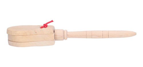 Imagen 4 de 10 de Castañuelas De Percusión Mango Material De Madera Seguro Son