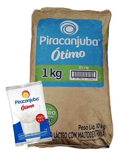 Composto Lácteo Com Maltodextrina Piracanjuba Ótimo 10kg