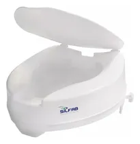 Comprar Asiento Eleva Inodoros Plástico Tapa Y Ajuste Latera Silfab