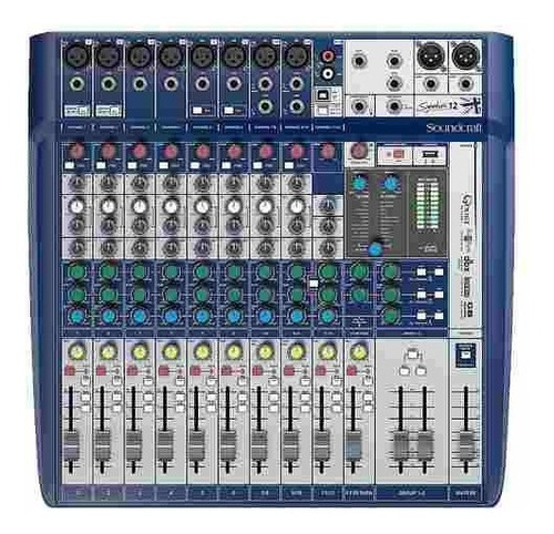 Mesa De Som Soundcraft Signature 12 Usb 12 Canais Efeitos