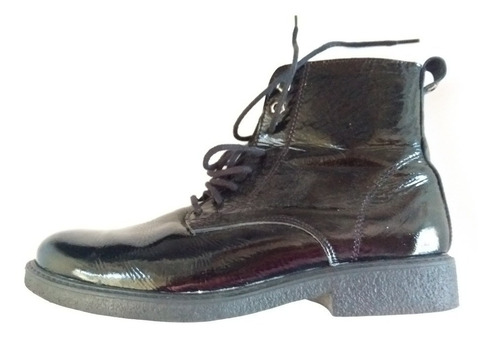 Zapatos Borcegos De Charol 40 Febo