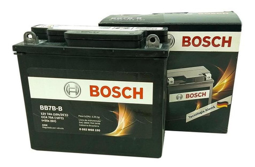 Imagem 1 de 1 de Bateria Bosch Moto Honda Nx 150 1989 À 1994