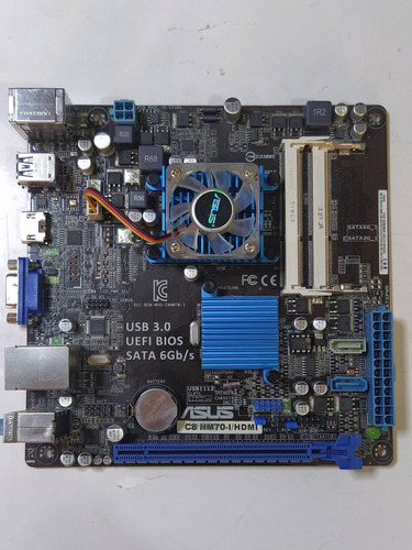 Imagem 1 de 3 de Placa Mãe Mini Itx Asus C8 Hm70i Hdmi Intel 