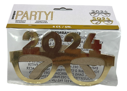 16 Lentes Fiesta 2024 Graduaciones Animadas Carton Oro Plata