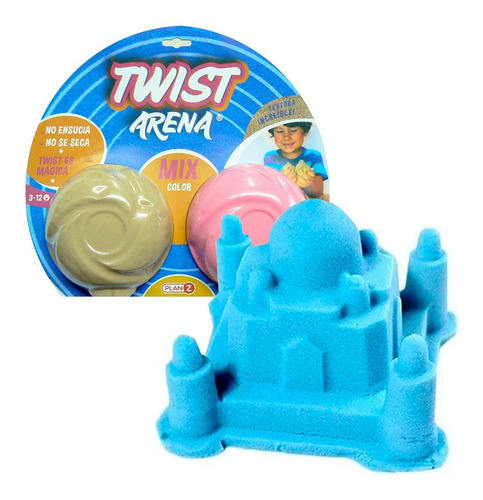 Arena Magica Twist Moldeable Juguete Tipo Slime Blister X2