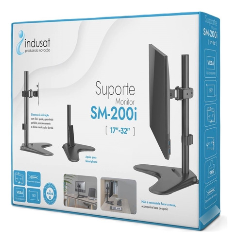 Suporte Monitor Indusat Sm200i Para Telas De 17 A 32