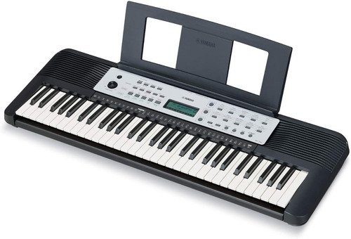 Teclado musical e adaptador Yamaha Portable Ypt270 de 61 teclas, cor preta