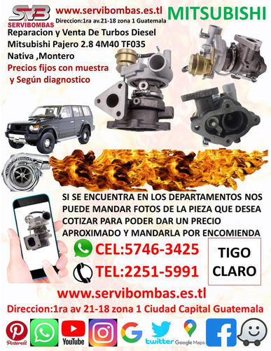 Venta De Turbos Mitsubishi Nativa 4m40,4m41 2.8,3.2 Tf035