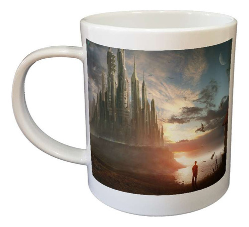 Taza De Plastico Mundos Fantasticos Torres Edificios