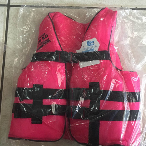 Colete Salva Vidas Cor De Rosa 20 Kg