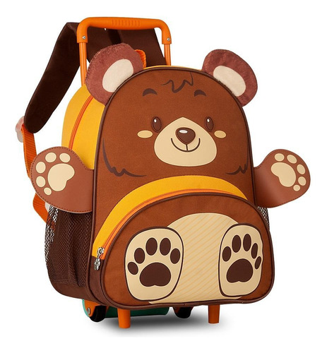 Mochila Escolar Rodinha Clio Pets Urso 13'' - Clio Style