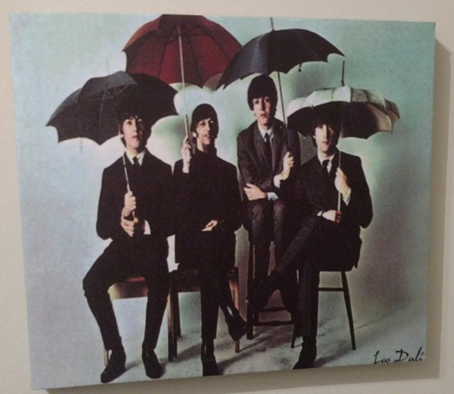 Cuadro Lienzo Canvas The Beatles. 41x36 Cm.oferta Imperdible