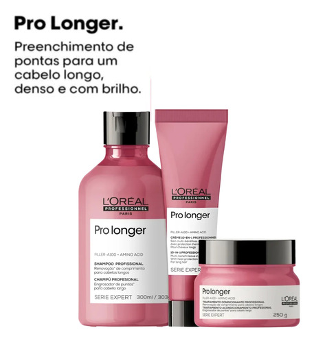 Loreal Pro Longer Kit Shampoo Máscara E Cpp