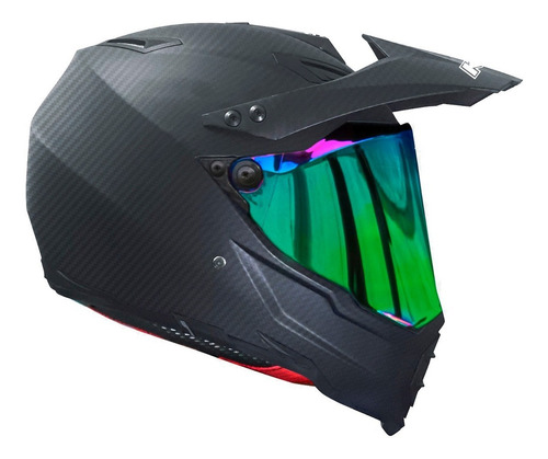 Casco Moto Kov Kx1 Carbon City Cross Certificado
