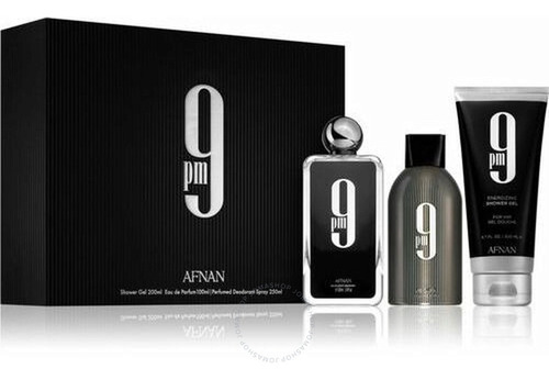 Perfume Afnan 9pm 100ml Edp + 200ml Sg + 250ml Deo Set