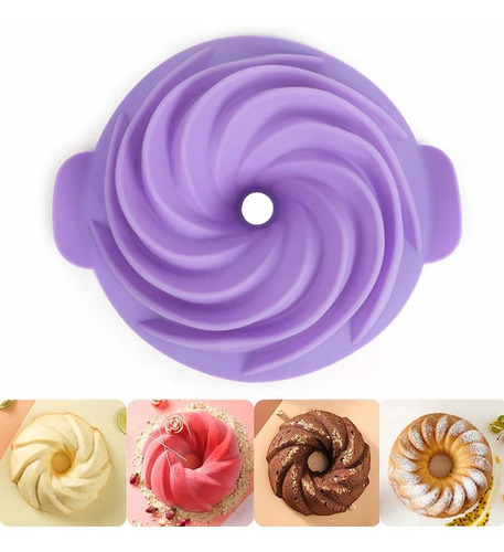 Stouge Molde Silicona Para Hornear Gelatina 9 Morado