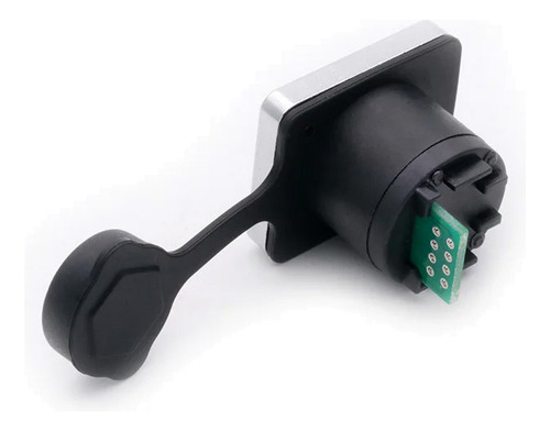 Conector Rj45 Hembra Ip65 Impermeable Para Panel Model A1018
