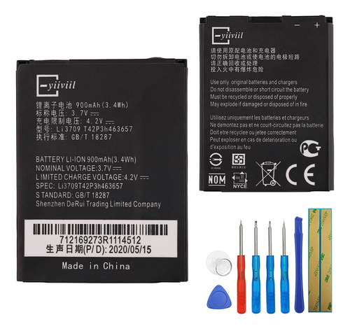 New Replacement Battery Li3709t42p3h463657 Compatible With Z