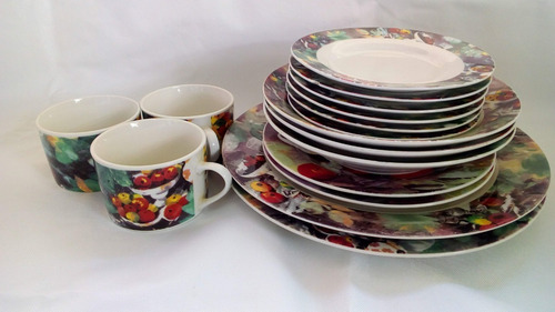 Imagen 3 de 4 de Juego De Platos Grandes Pequeños Y Tazas