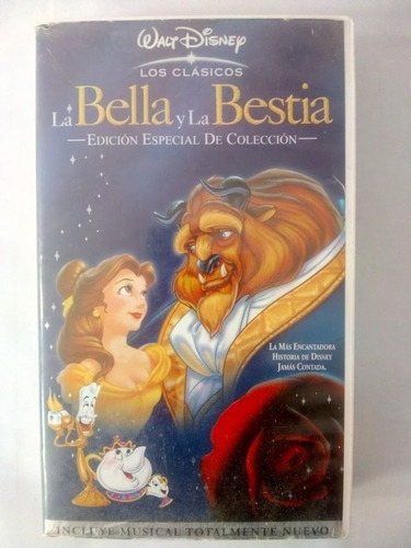 Pelicula Vhs La Bella Y La Bestia Edicion Especial Col 1991 