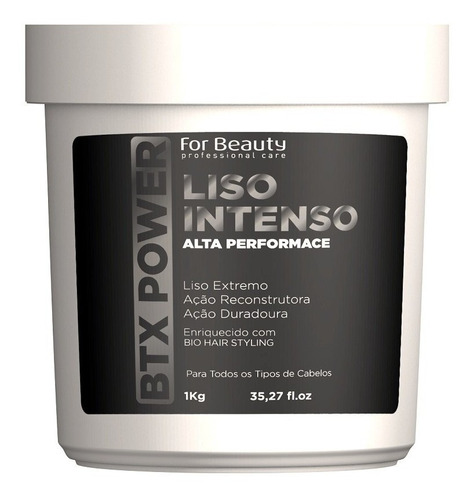 Btx Power Liso Intenso Fios Bio Hair Styling For Beauty 1kg