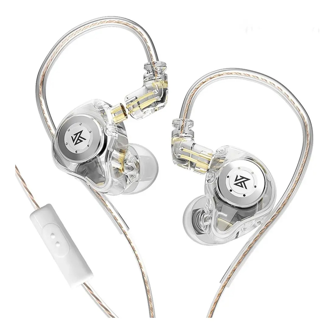 Audífonos In-ear KZ EDX Pro con Micrófono Blanco