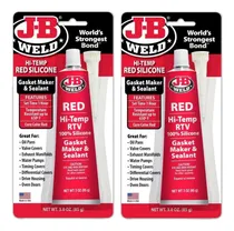 Comprar 2 J-b Weld Silicón De Alta Temperatura Rojo 85g 2 Piezas