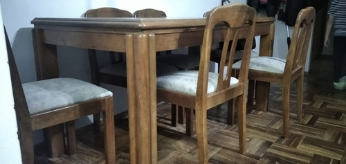 Juego Comedor 6 Sillas - Madera Maciza