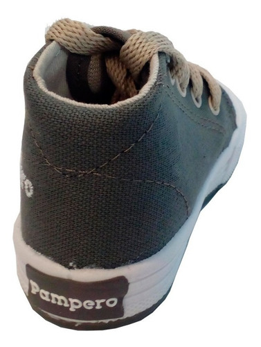 Imagen 4 de 10 de Zapatillas Botitas Lona Infantil Marca Pampero Modelo Juani