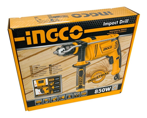 Imagen 3 de 5 de Taladro Impacto Percutor 1/2 850w Ingco