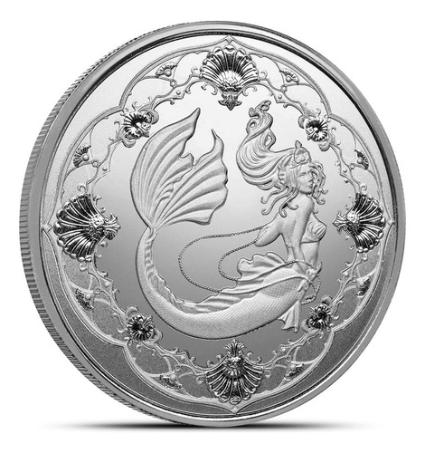 Moneda De Plata Sirena Princesa Del Mar De Samoa 2022