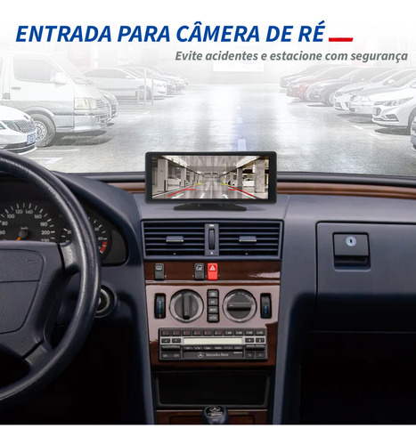 Central Multimídia 10 Polegadas Elantra 2021 Para Painel