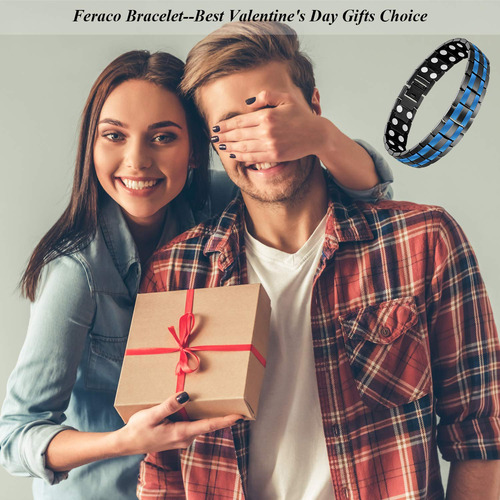 Feraco Pulsera Magnética For Hombre Pulsera Magnética De