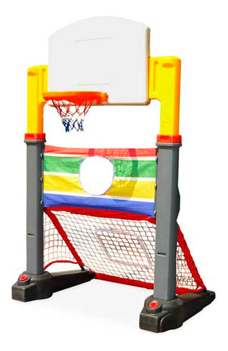 Set 2 En 1 Arco Fútbol Y Aro Basketball Para Niños