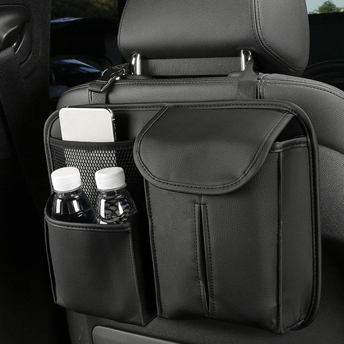 Organizador De Asiento Trasero Automotriz Con Bolsillo Negro