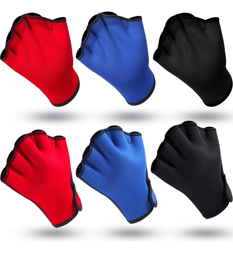 Skylety 3 Pares De Guantes Acuaticos De Natacion Guantes De