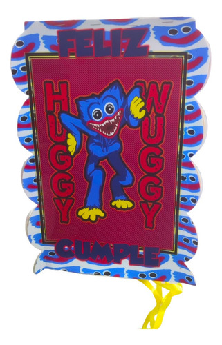 Piñata Triangular Huggy Wuggy Para Cumpleaños 