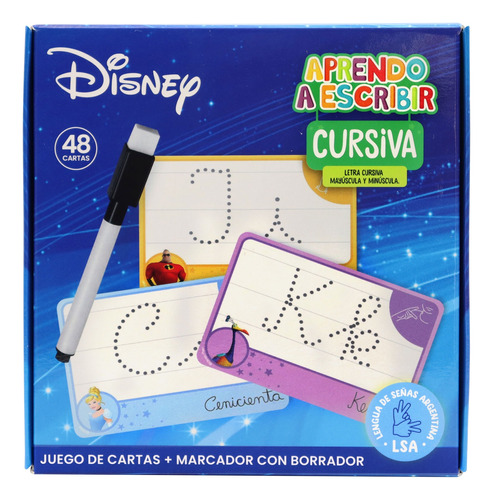 Cartas Didácticas De Disney Aprendo A Escribir En Cursiva