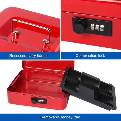 Caja De Efectivo Con Cerradura De Combinación, Caja De Diner