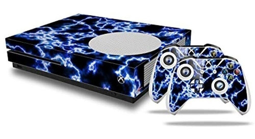 Juego De Fundas De Estilo Electrify Blue Decal Para Consola