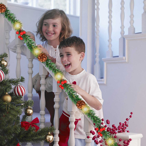 Guirnalda De Fuego Al Aire Libre Con Luces Led Navideñas Que