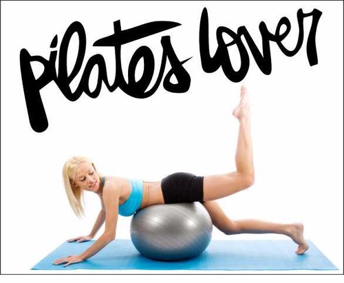 Adesivo Parede Pilates Lovers Alongamento Yoga Relaxamento