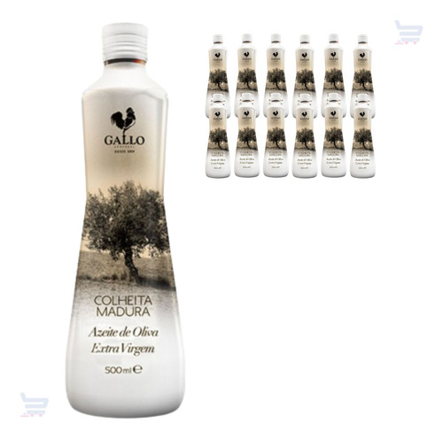 Kit Azeite De Oliva Extra Virgem Colheita Gallo 12x500ml 