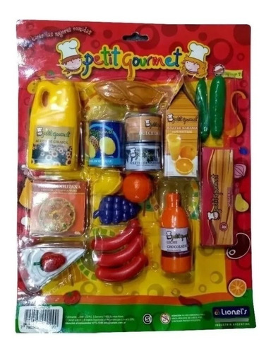 Imagen 2 de 3 de Set Comiditas Blister Petit Gourmet Lionels N129