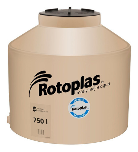 Tanque de agua Rotoplas Cuatricapa vertical polietileno 750L de 1.1 m x 1.02 m