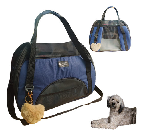 Bolsa De Transporte P/ Cães Gatos Redonda Nylon Grande Rf01